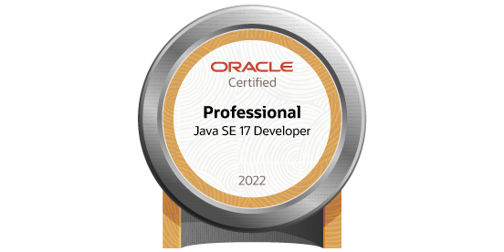 Oracle Certified Professional Java SE 17 badge